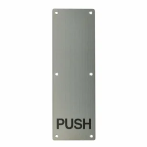 Push Plate 300x100mm Engraved "PUSH"